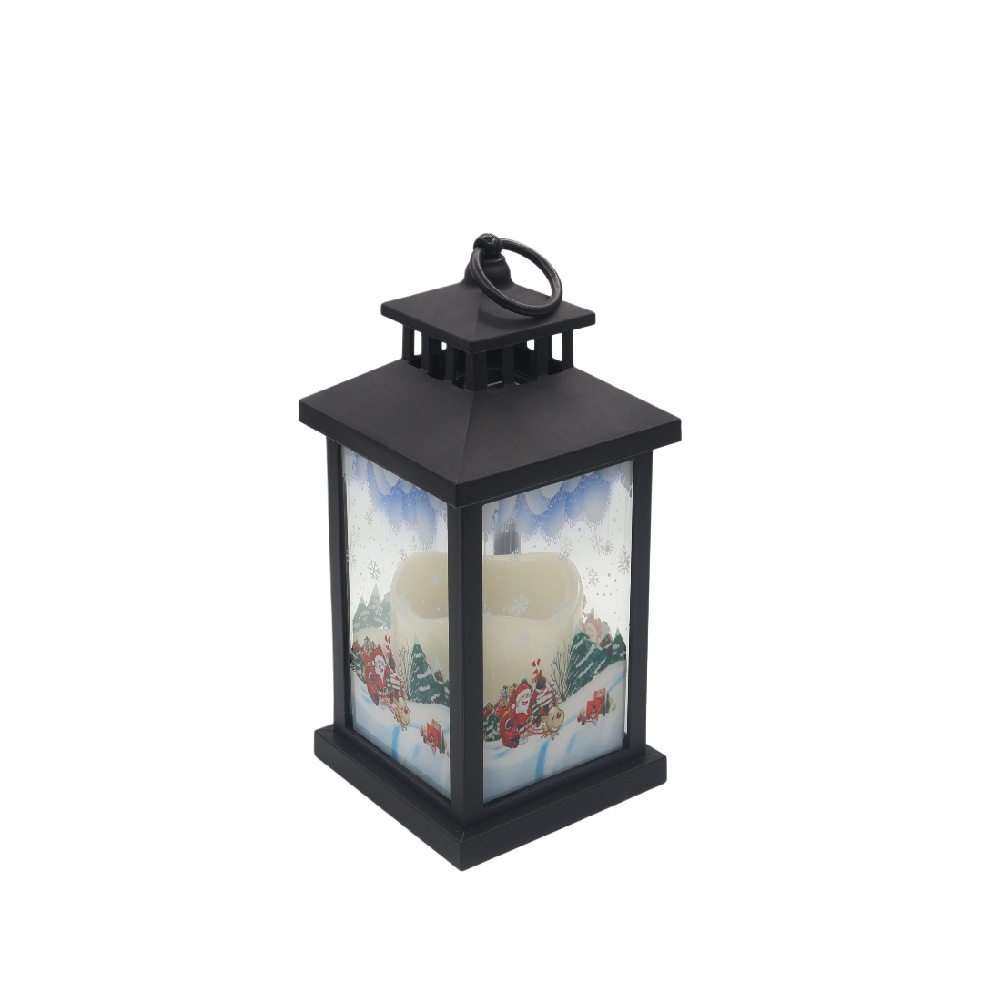 Подвесной фонарь со светодиодной свечой M17-474 - Чёрный