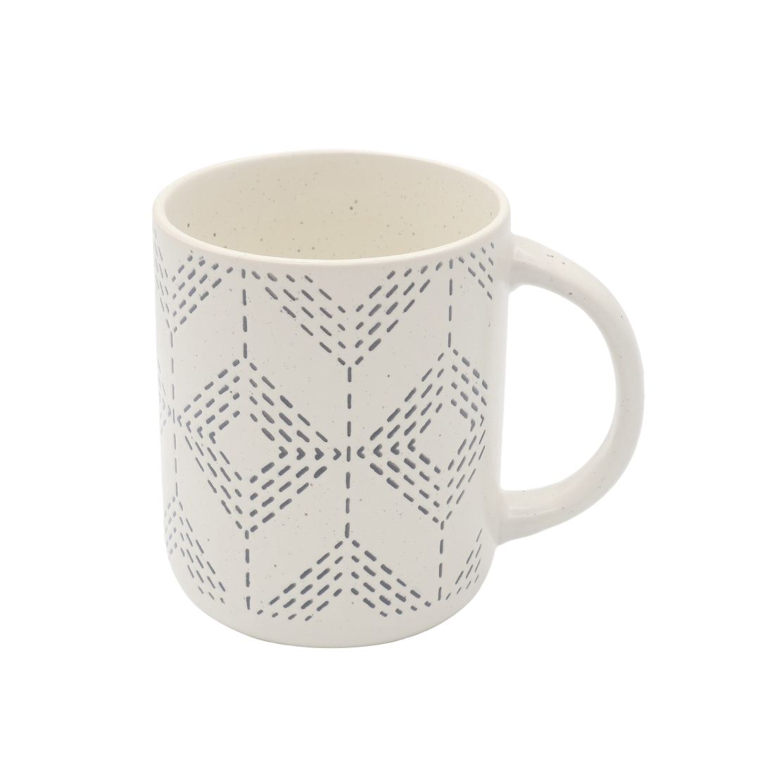 Cană 7926-207, ceramică, bej, 550 ml, 10.9x9 cm - Romb