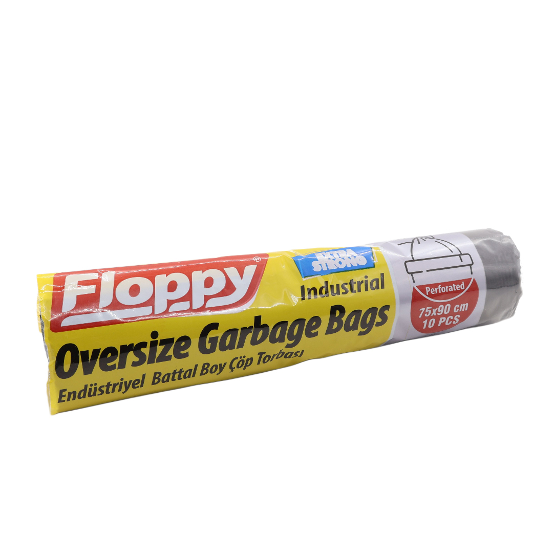 Saci menajeri Industriali Floppy 75L, 75 x 90 cm, 10 pcs negri