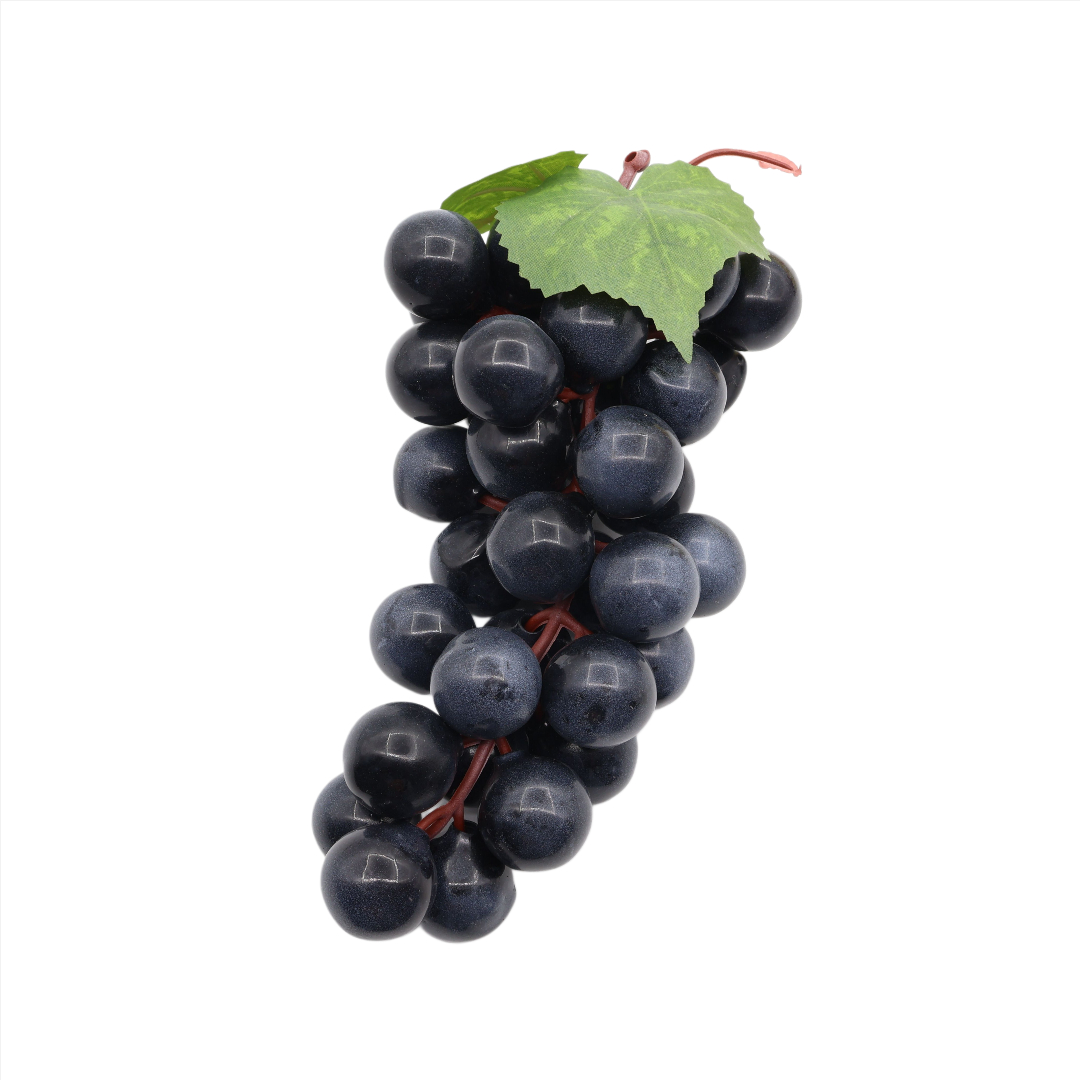Fruct artifical "Strugure" M26-308, silicon și cauciuc, multicolor, 18 cm - Violet