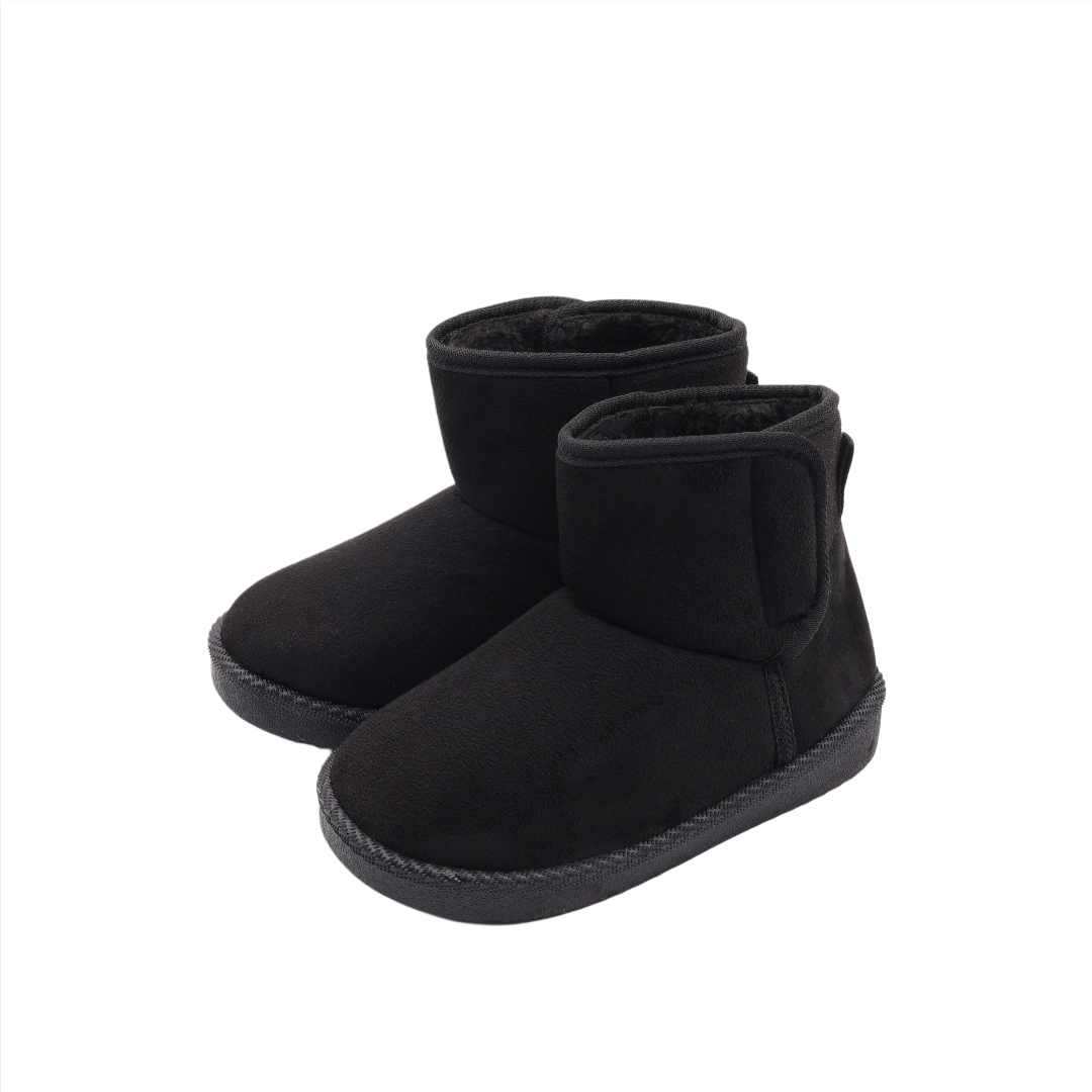 Papuci pentru copii M26-462, textil Nubuc, talpa PVC, multicolor, marimea 25 - 30 - Negru