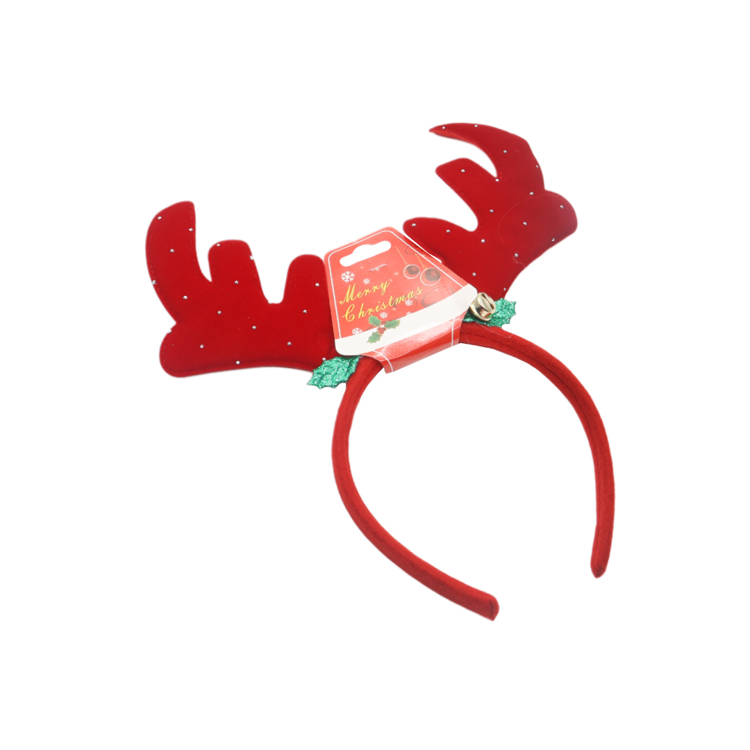 Cerc de Crăciun cu cornițe M21-189 - Roşu