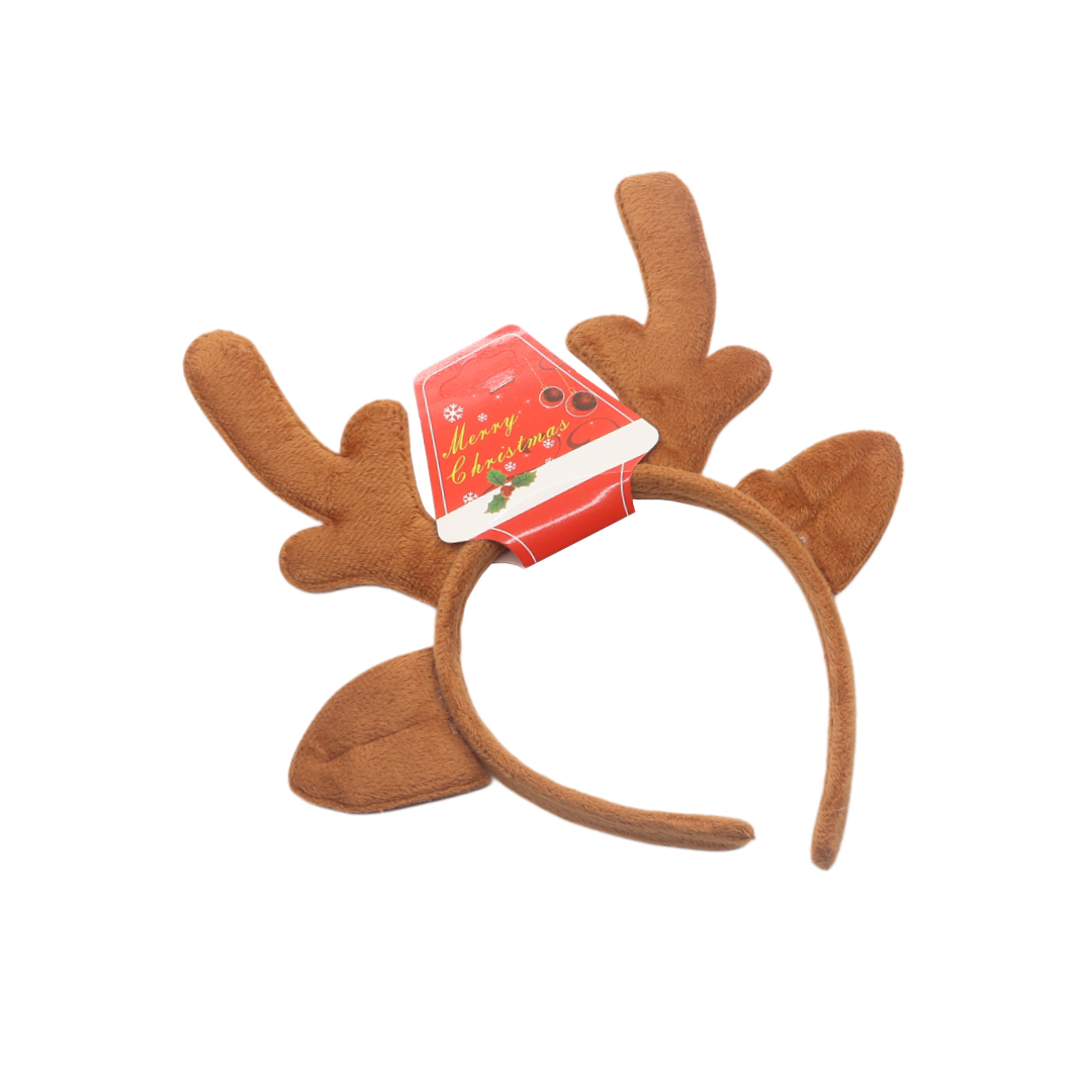 Cerc de Crăciun cu cornițe M21-191 - Maro