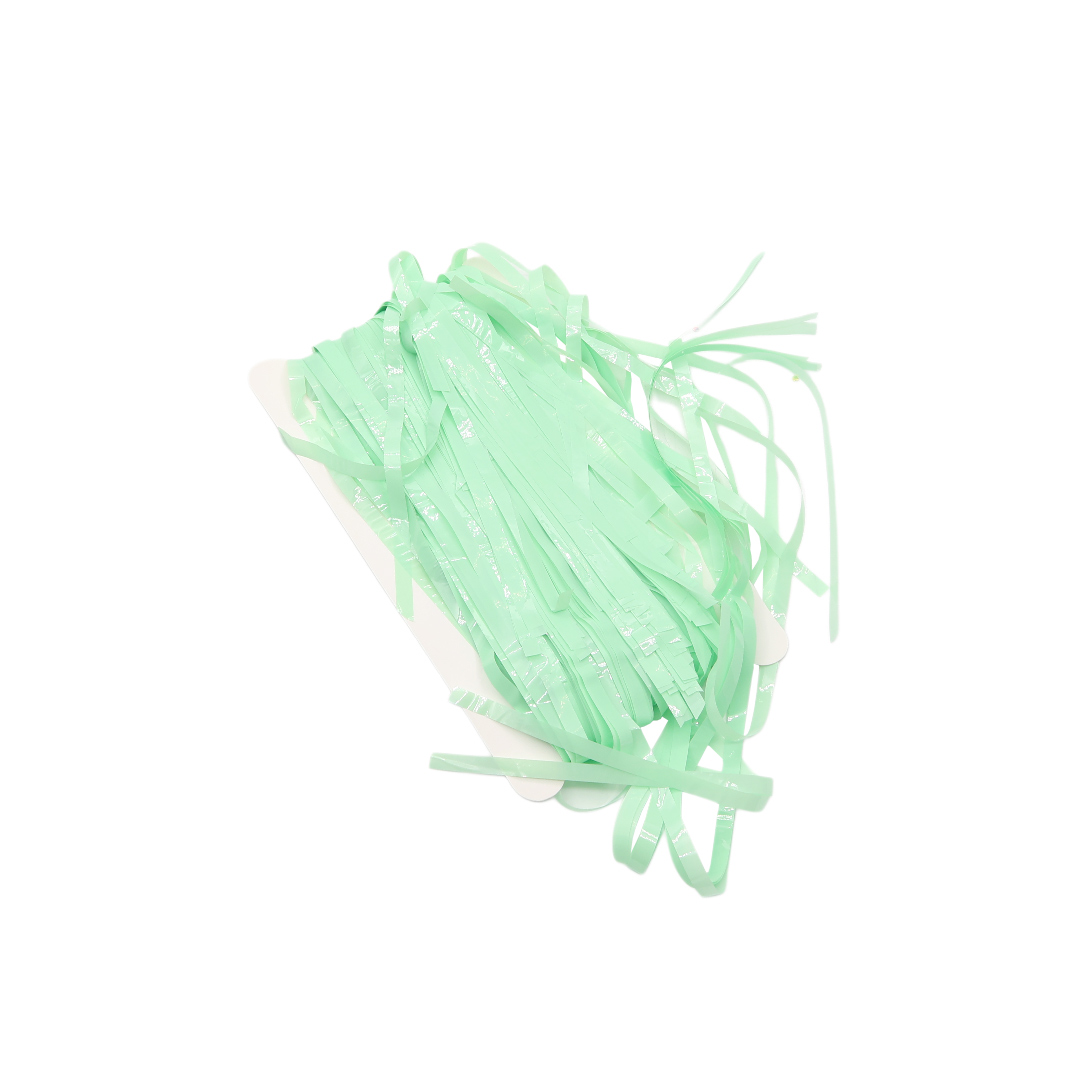 Perdea decorativă cu franjuri M21-223 - Verde deschis