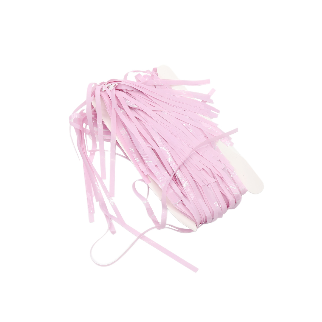 Perdea decorativă cu franjuri M21-223 - Roz deschis