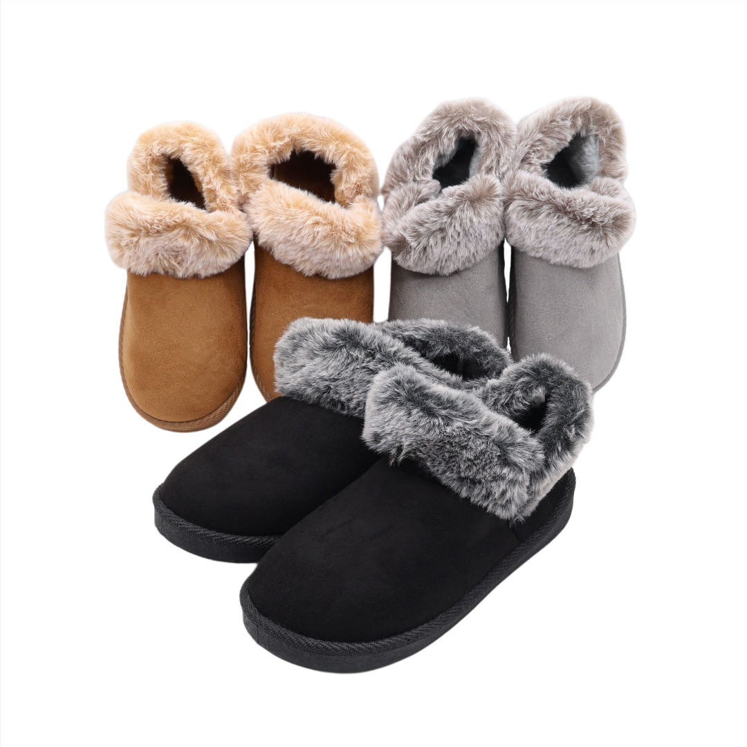 Papuci pentru copii M26-465, cu blănță, textil Nubuc, talpa PVC, multicolor, marimea 31 - 36 - thumbs image 2