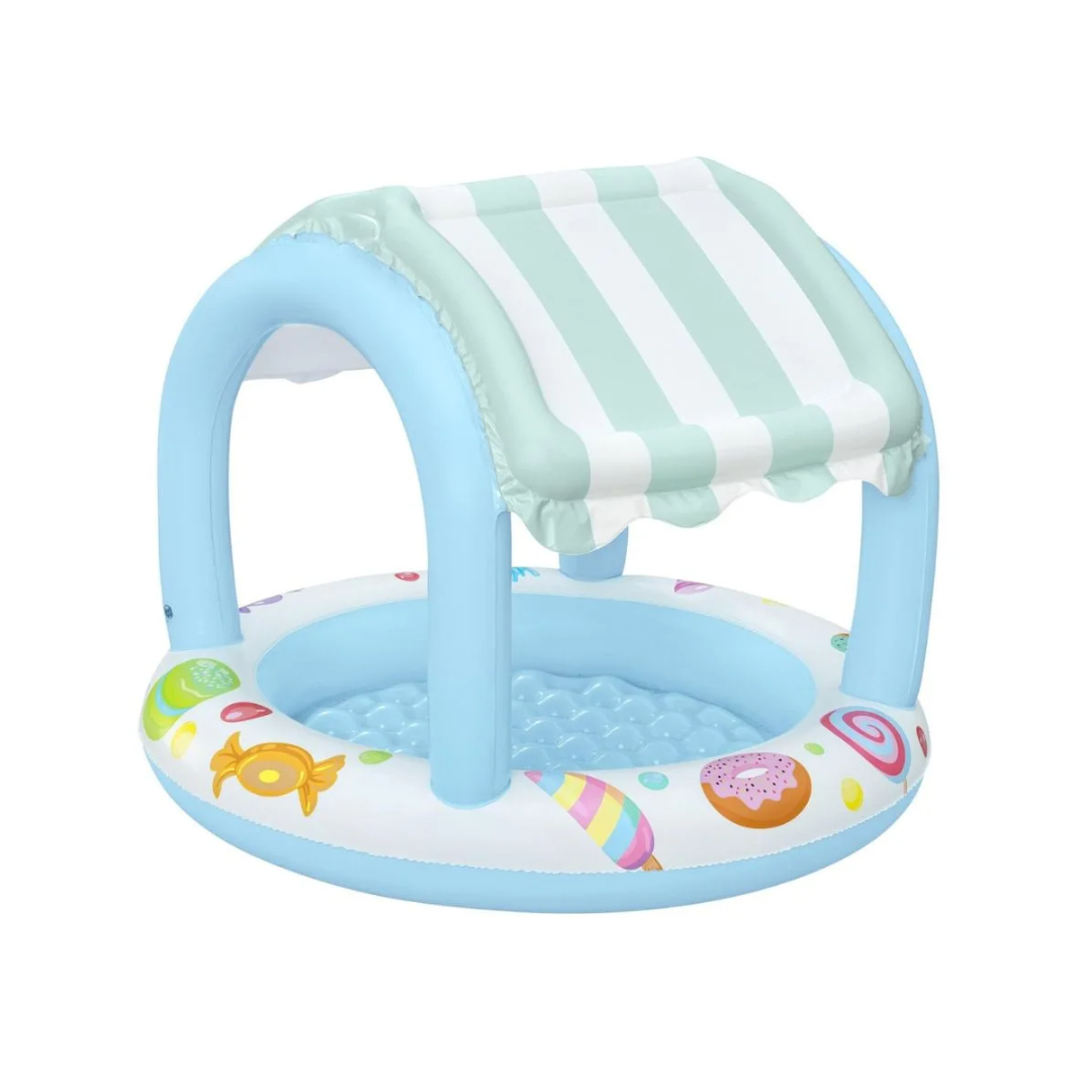 Piscină gonflabilă cu acoperiș Bestway, M25-87, podea moale, multicolor, vinil rezistent,  34 L, 1.04 cm x 84 cm - thumbs image 2