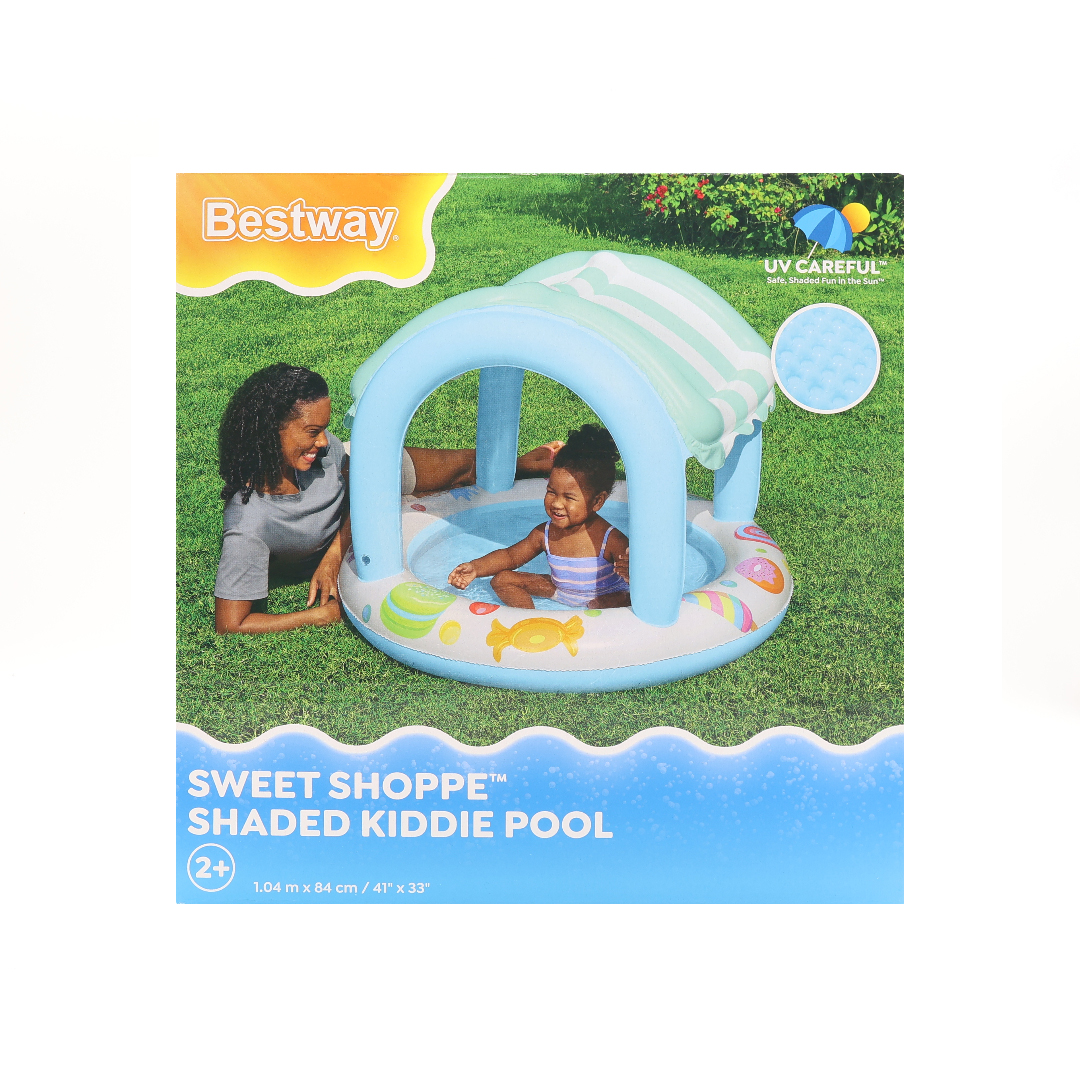 Piscină gonflabilă cu acoperiș Bestway, M25-87, podea moale, multicolor, vinil rezistent,  34 L, 1.04 cm x 84 cm