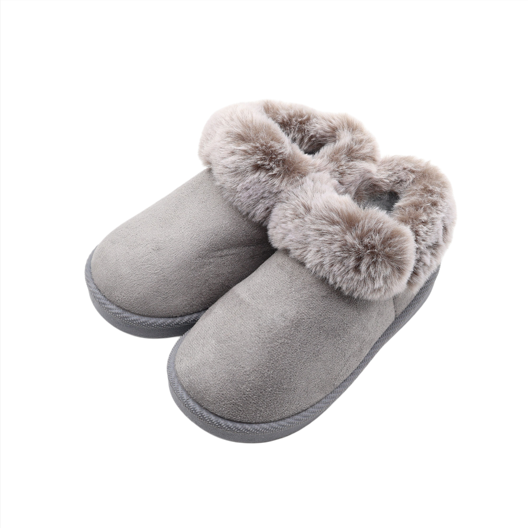 Papuci pentru copii M26-465, cu blănță, textil Nubuc, talpa PVC, multicolor, marimea 31 - 36 - thumbs image 1
