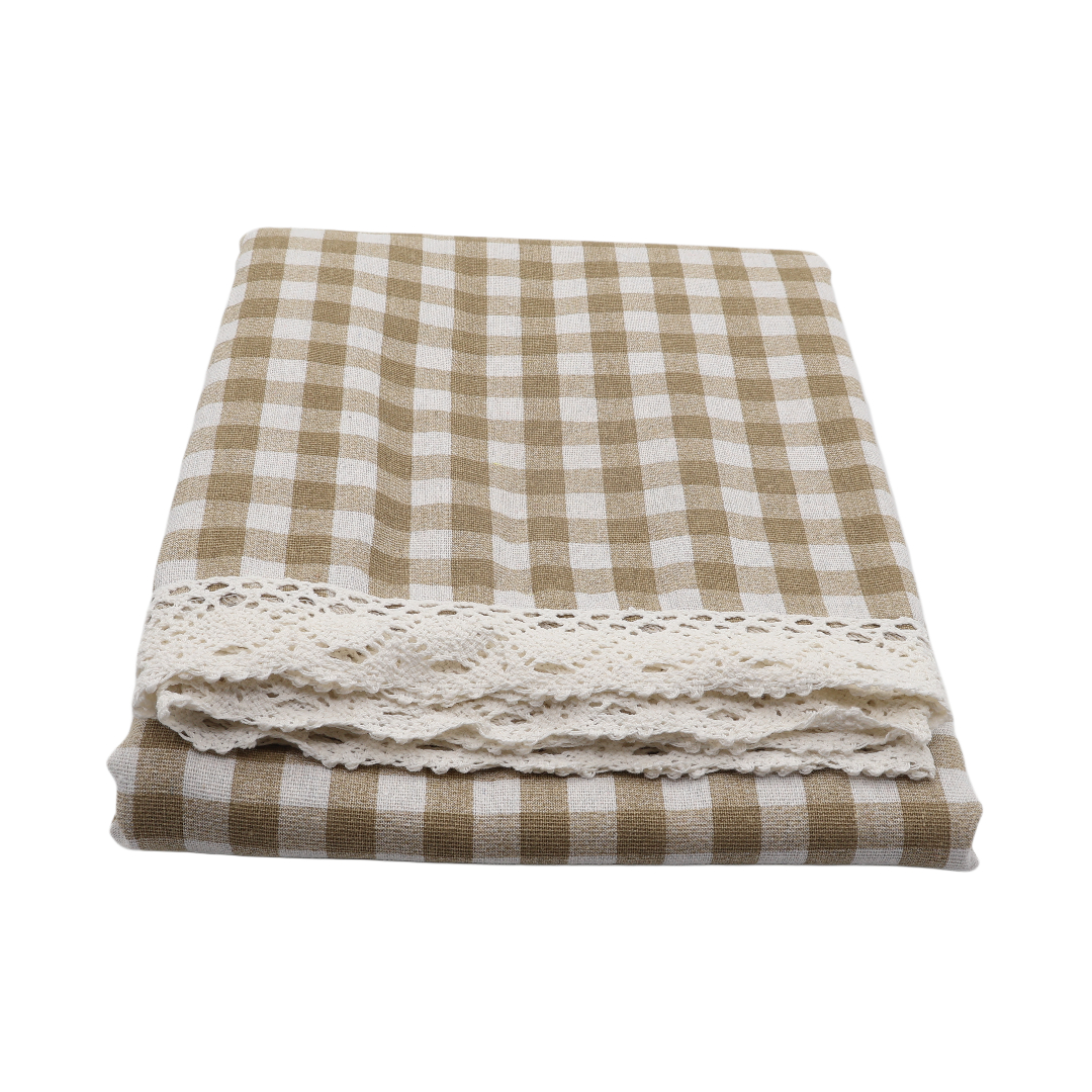 Față de masă în carouri M24-161, poliester, multicolor 150cm*180cm - thumbs image 2