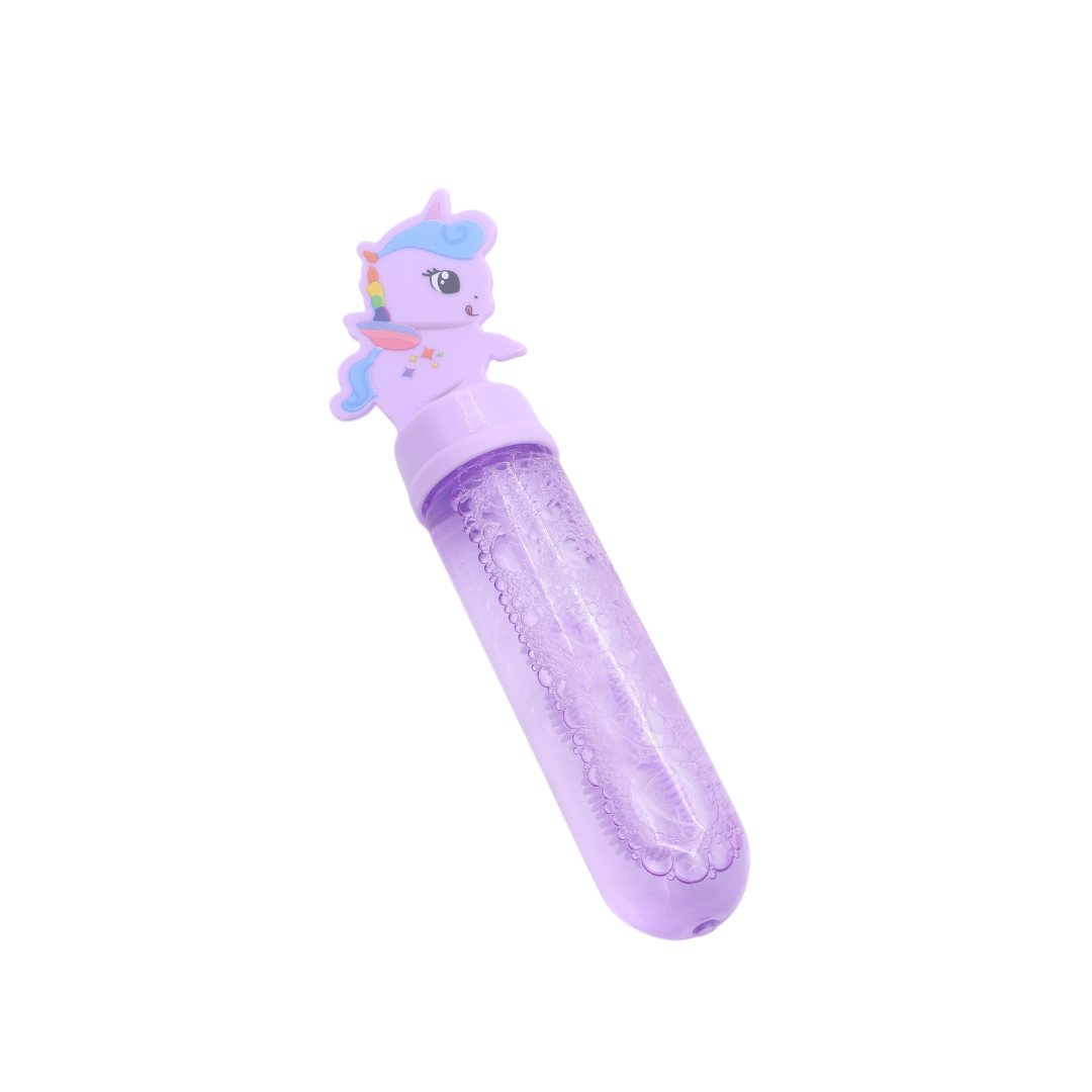 Мыльные пузыри Bubble Toys M19-221 "Единорог", пластик, многоцветный, 14x4 см - Фиолетовый
