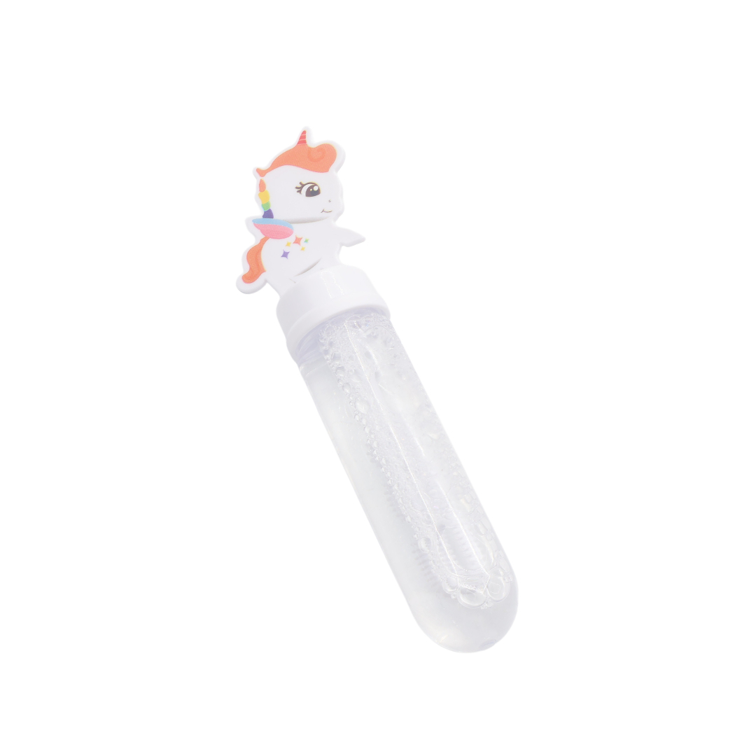 Мыльные пузыри Bubble Toys M19-221 "Единорог", пластик, многоцветный, 14x4 см - Белый