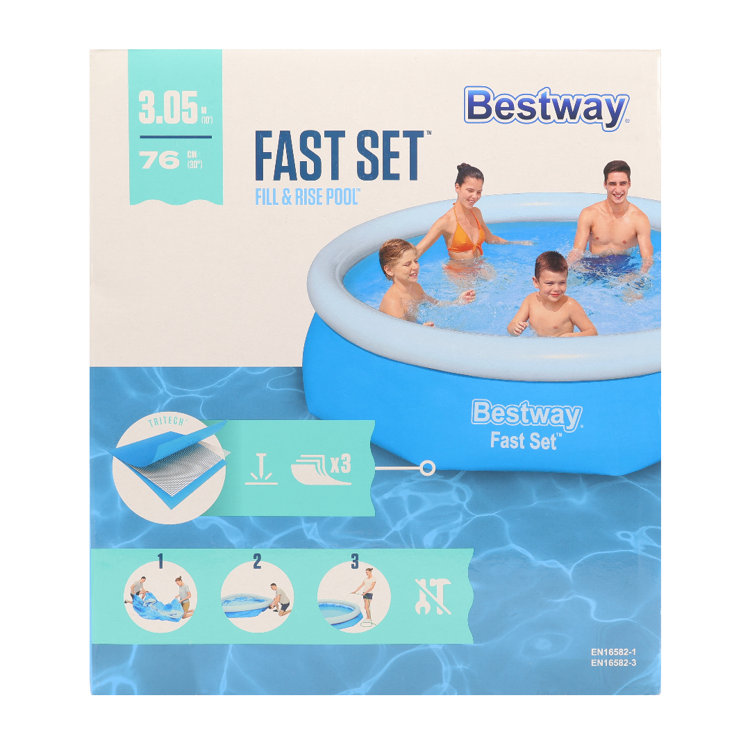 Piscină gonflabilă Bestway, M25-74, albastră, PVC,  3,800 L, 3.05 m x 76 cm