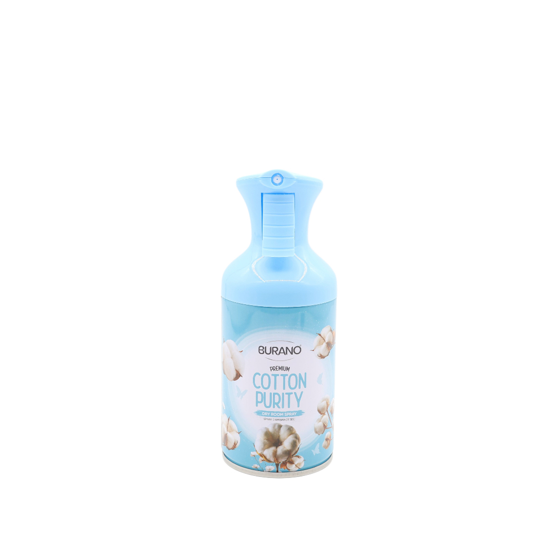 Odorizant spray Burano "Cotton Purity", 250ml, albastru
