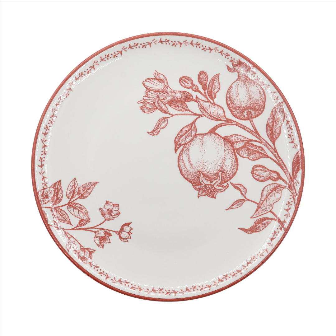 Farfurie Gupan M26-147 , ceramică, imprimeu rodie, 26.5 cm - thumbs image 2