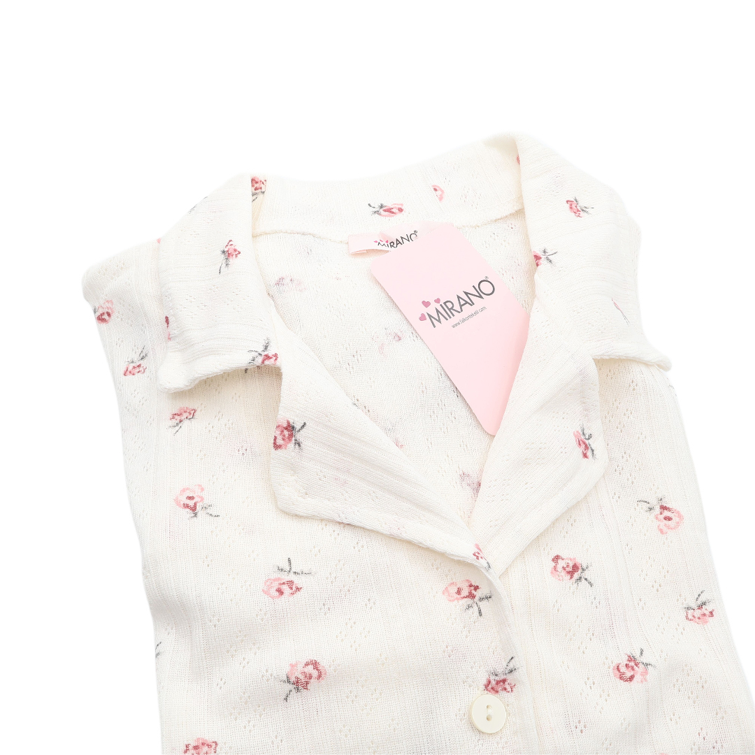 Pijama pentru dame Mirano, maiou cu șorți, 1810, Ekru, M-L-XL - thumbs image 2