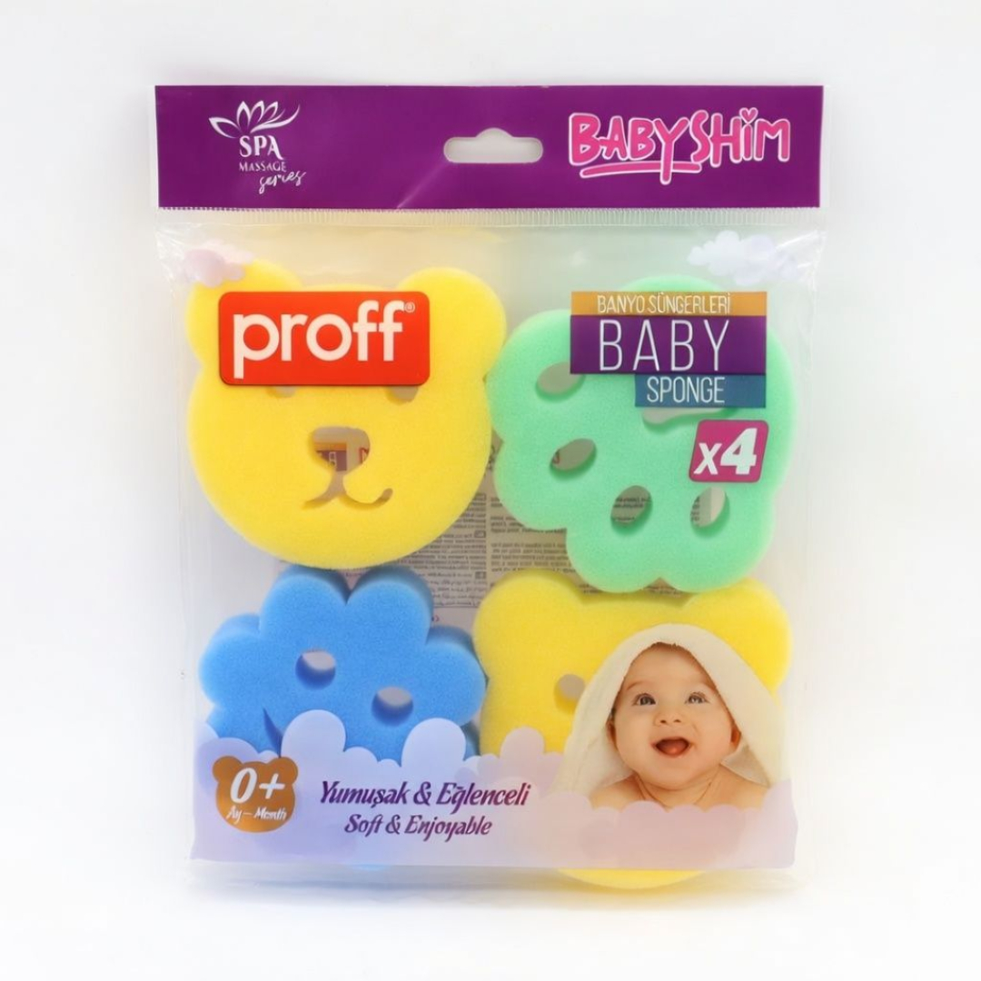 Burete de baie copii Proff, 4 bucăți, multicolor