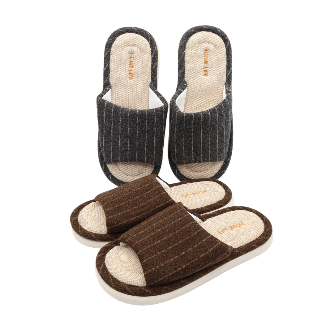 Papuci de cameră bărbați M26-440, textil, talpa PVC, multicolor, marimea 36-37 / 44-45 - thumbs image 2