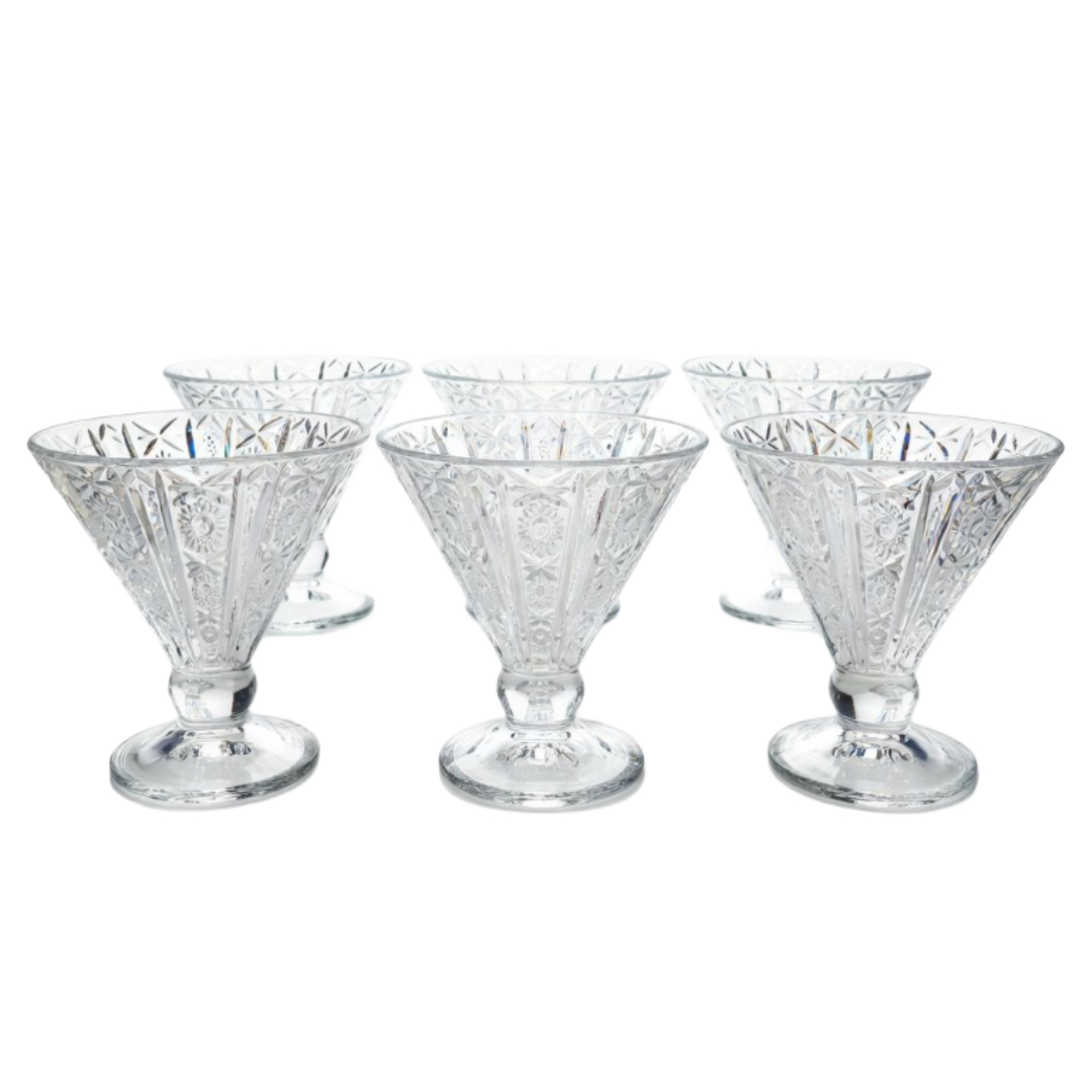 Set 6 cupe pentru inghețată, M21-342, Sticlă sodocalcică, 325 ml - thumbs image 2