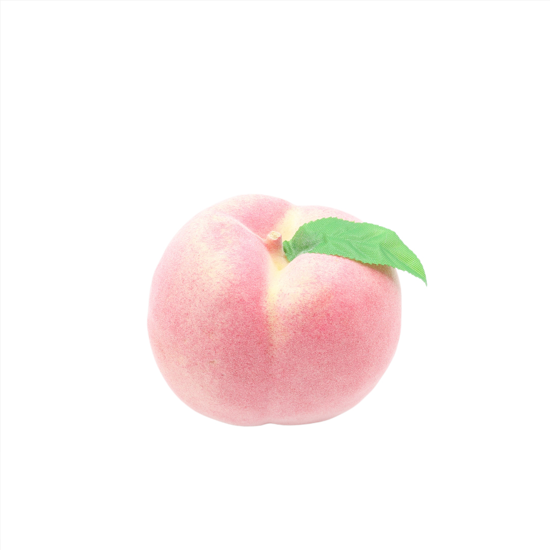 Fruct artifical "Piersic" M26-321, polistiren, roz, 7 x 8.5 cm