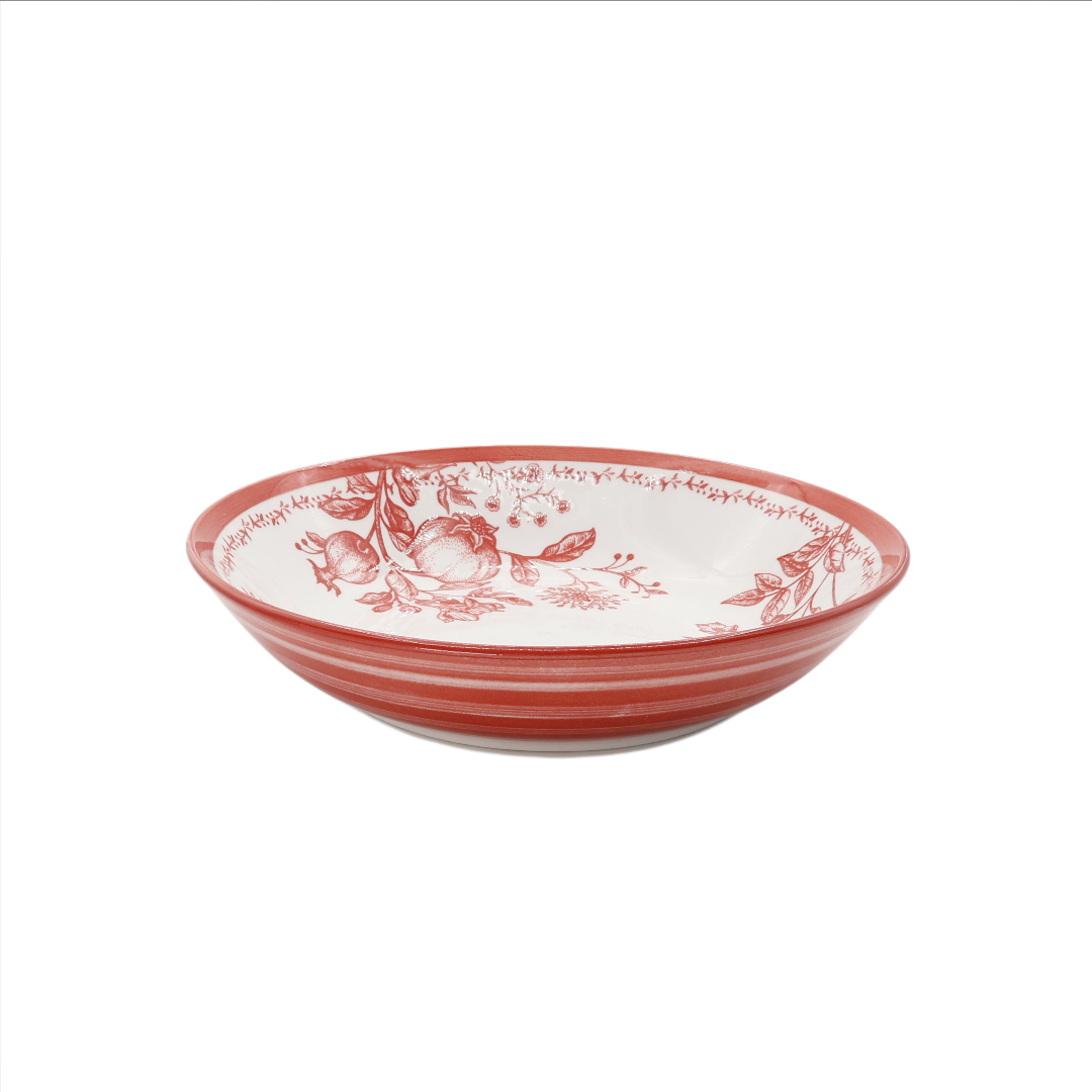 Farfurie felul1 Gupan M26-145, ceramică, imprimeu rodie, 20 cm