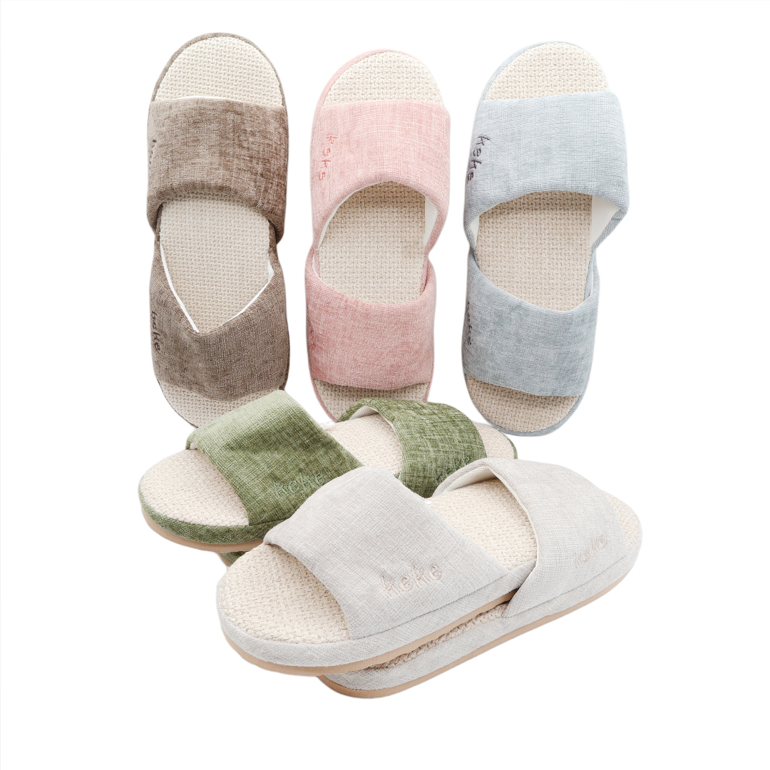 Papuci de cameră dame și bărbați M26-441, textil, talpa EVA, multicolor, marimea 36-37 / 44-45