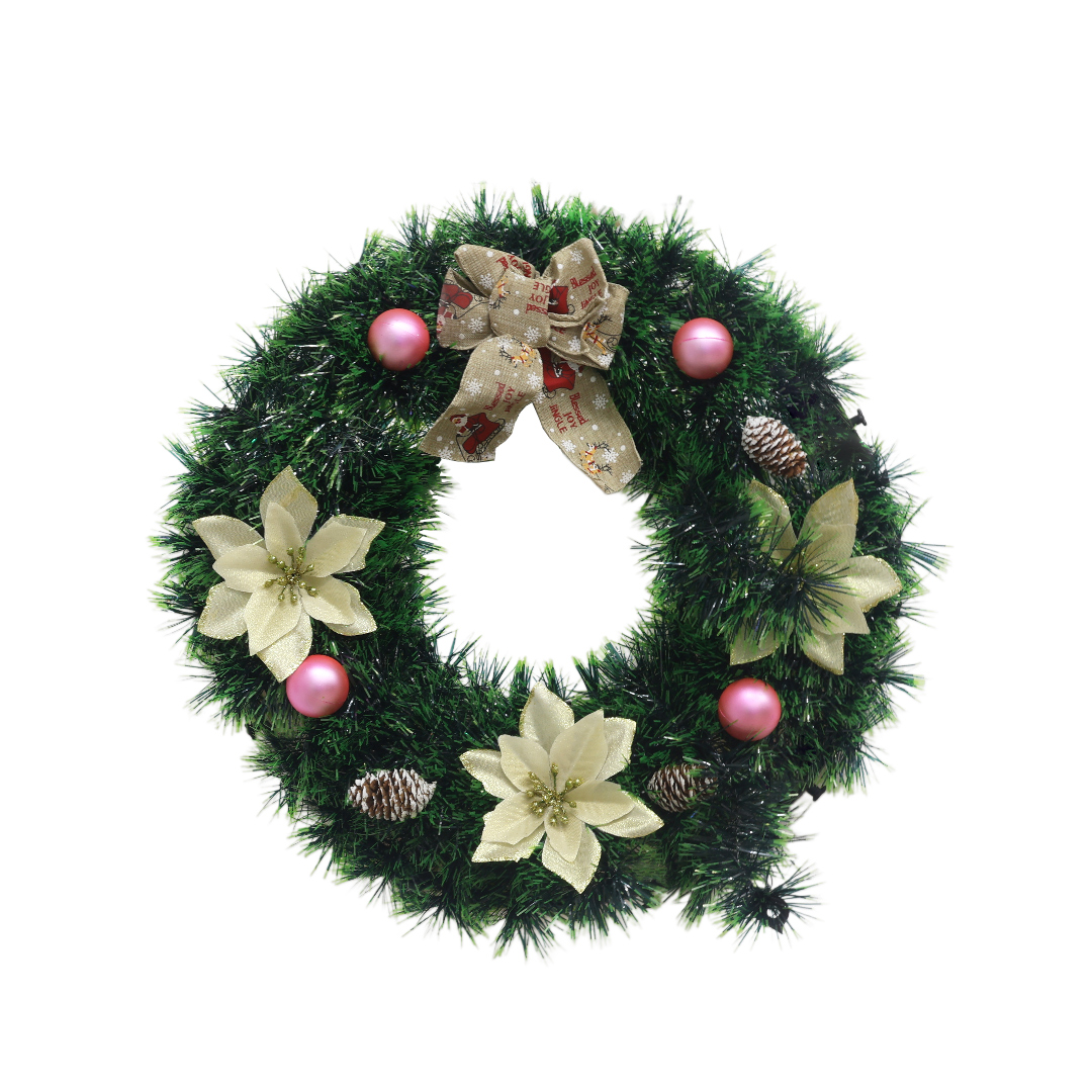 Coroniță decorativă de Crăciun, 45cm M17-397