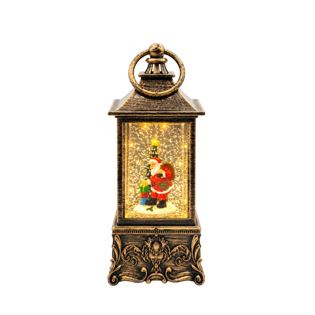 Decorațiune muzicală "Felinar" M26-60, LED, ninsoare, plastic, 7 x 7 x 18 cm