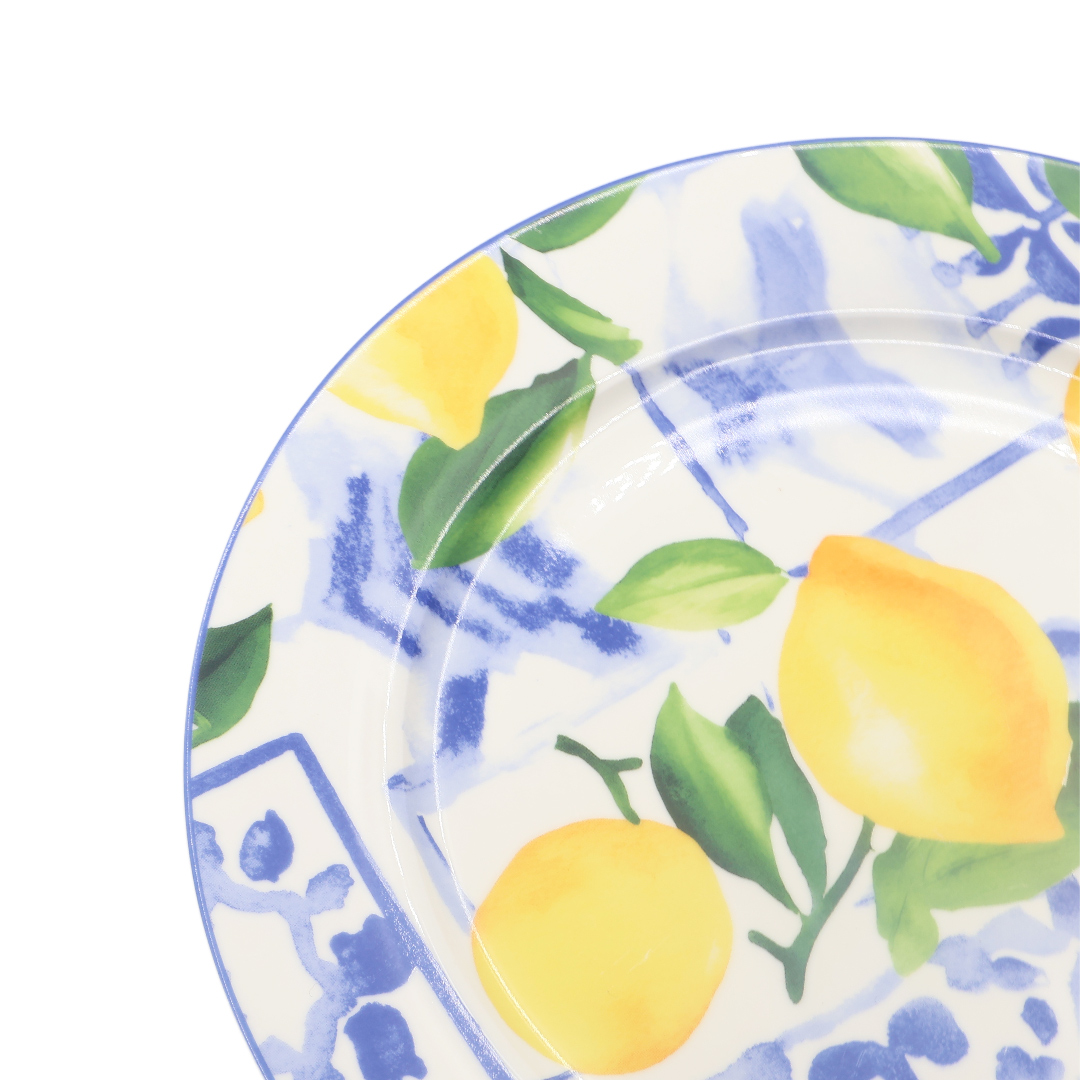 Farfurie BYFOMA M21-32, ceramică, imprimeu lămâie, 1.6x27 cm - thumbs image 3