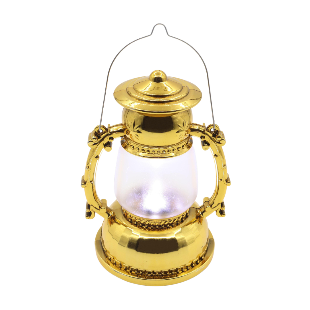 Подвесной фонарь со светодиодной свечой M20-85, пластик, золотистый, 16x9.5 см - thumbs image 3