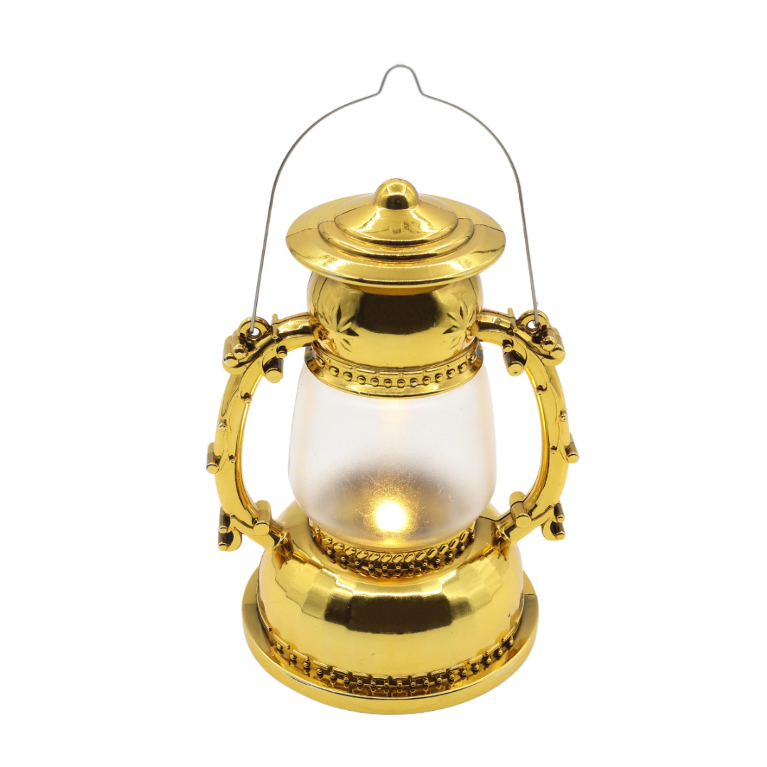 Подвесной фонарь со светодиодной свечой M20-85, пластик, золотистый, 16x9.5 см - thumbs image 4