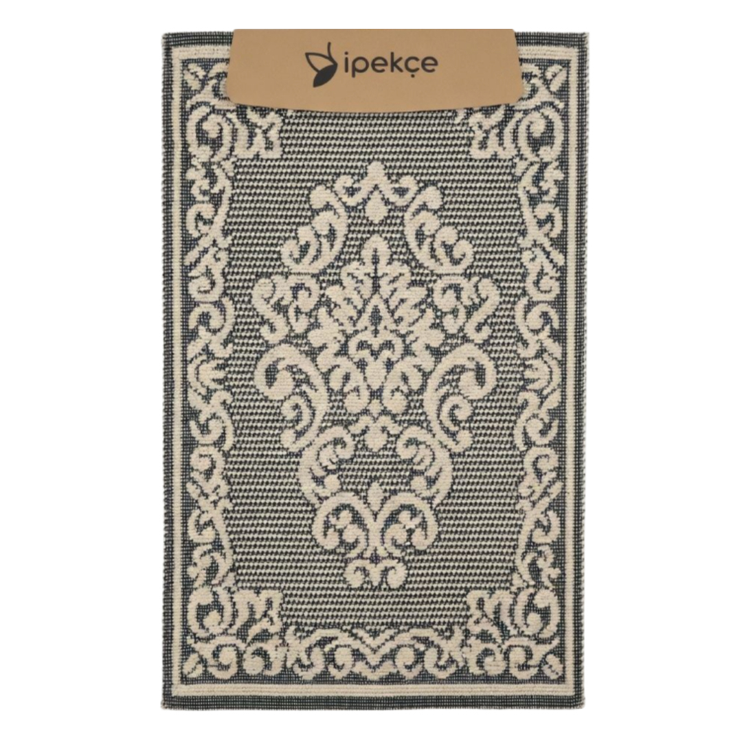 Covor baie IPEKCE, Monastro, 2 piese, 50 × 60 cm / 60 × 100cm - Vintage Gri-Bej
