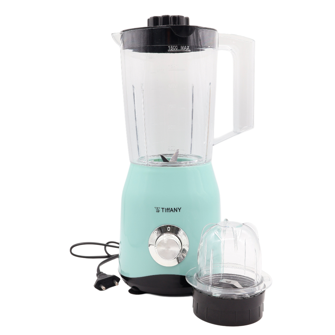 Set ustensile electrice de buccătărie 4 in 1 Tiffany TF-777, Turcoaz deschis, Blender multifuncțional, Râșniță, Mixer de mână, Fierbător de apă - thumbs image 2