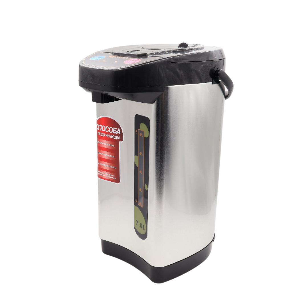 Termopot dispenser de apă Tiffany TF-700, argintiu, plastic și oțel inoxibil, 3 modalități de scurgere, 7 L, 1800 W - thumbs image 2