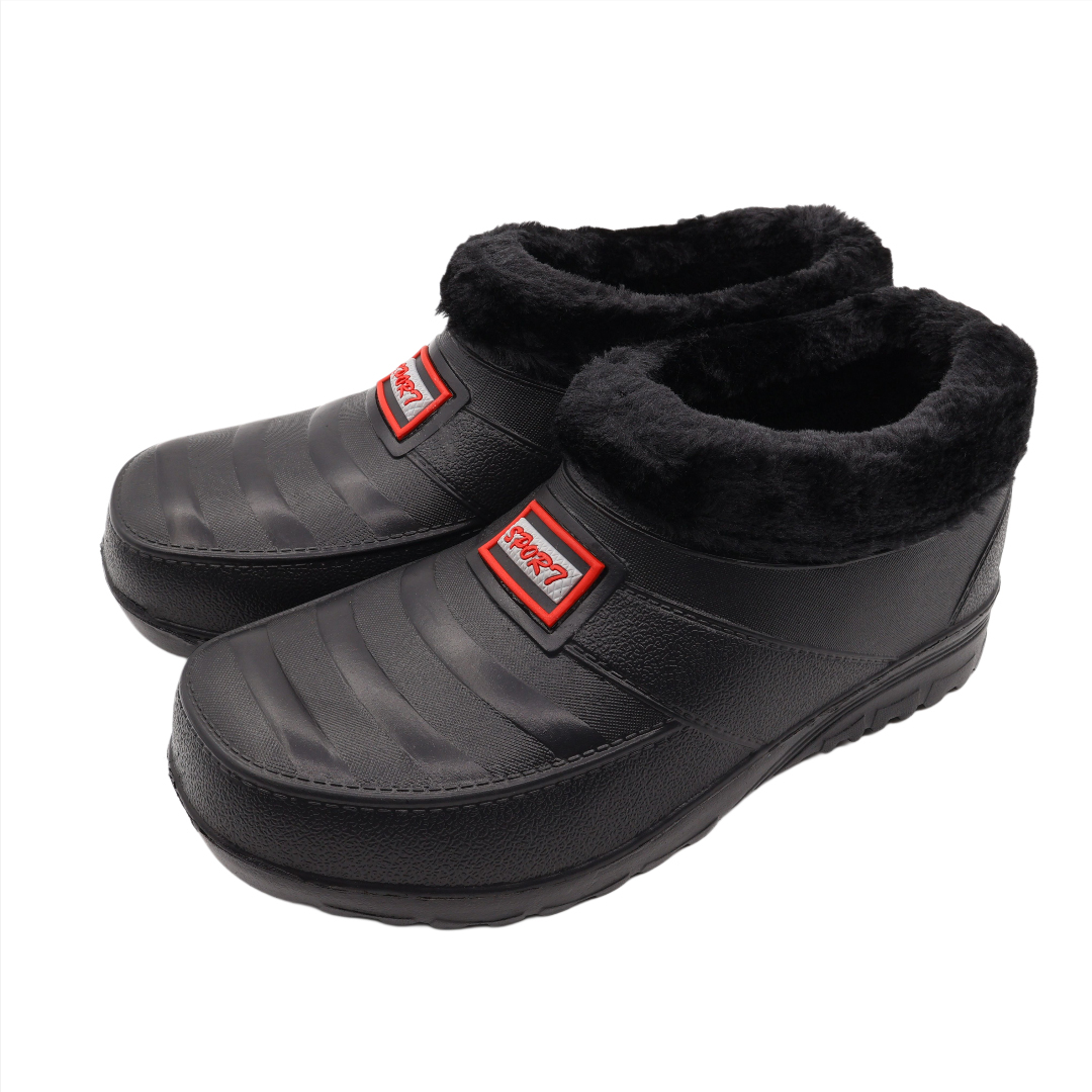Galoși pentru bărbați M25-163, cu blană, PVC, nergu, mărimea 40 -  45
