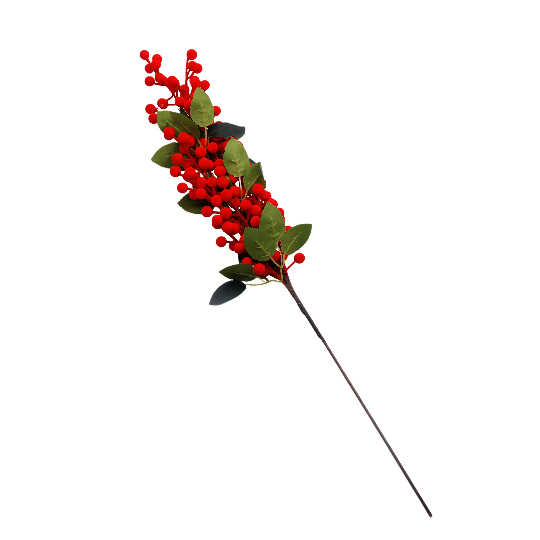 Crenguță decorativă M21-199, roşu, 70 cm