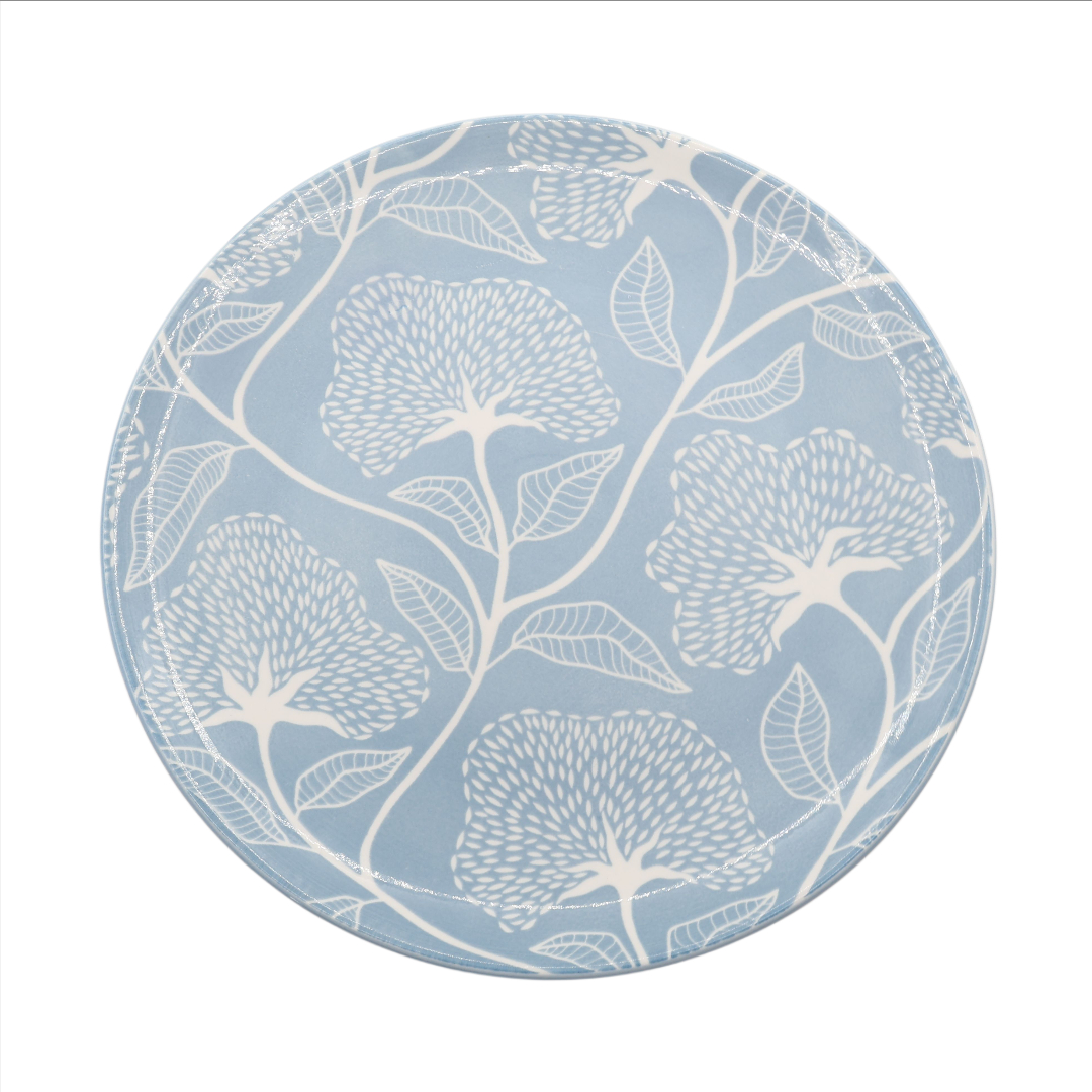 Farfurie Gupan M26-152, ceramică, imprimeu floral albastru, 26.5 cm - thumbs image 2