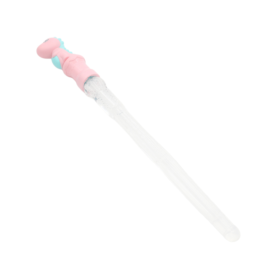Мыльные пузыри Bubble Bar M19-227 "Динозаврик", пластик, многоцветный, 47.5x5 см - Розовый