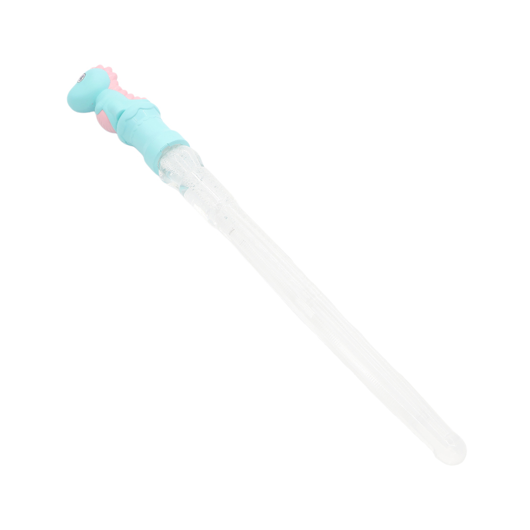 Мыльные пузыри Bubble Bar M19-227 "Динозаврик", пластик, многоцветный, 47.5x5 см - Бирюзовый