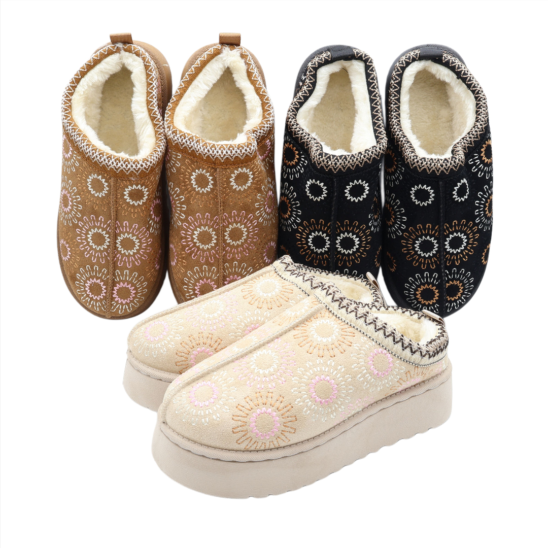 Papuci pentru dame M26-461, textil Nubuc, talpa EVA, multicolor, mărimea 36 - 41