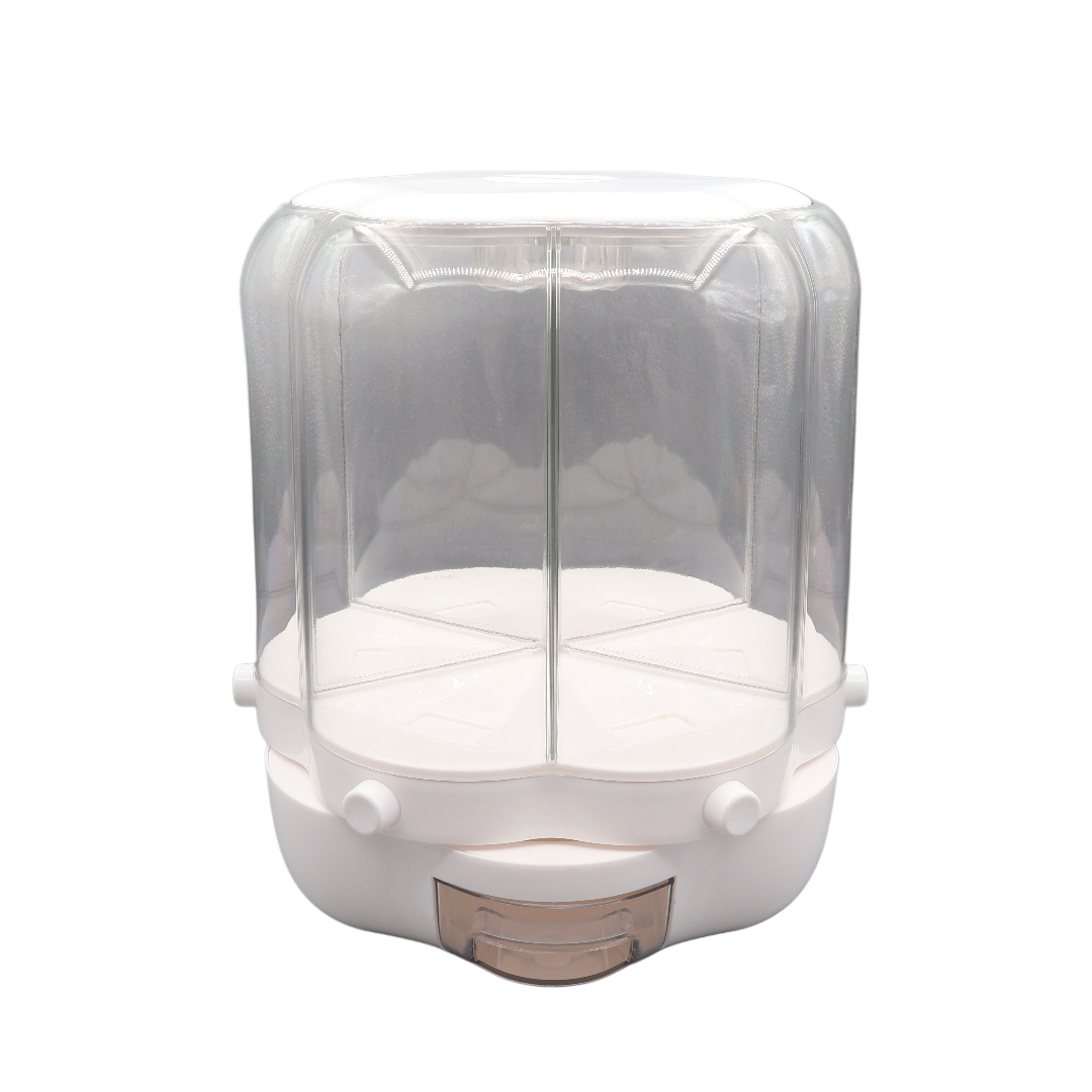 Organizator de condimente Tiffany TF-6603, alb, plastic, 6 secțiuni, Rotație la 360° - thumbs image 2