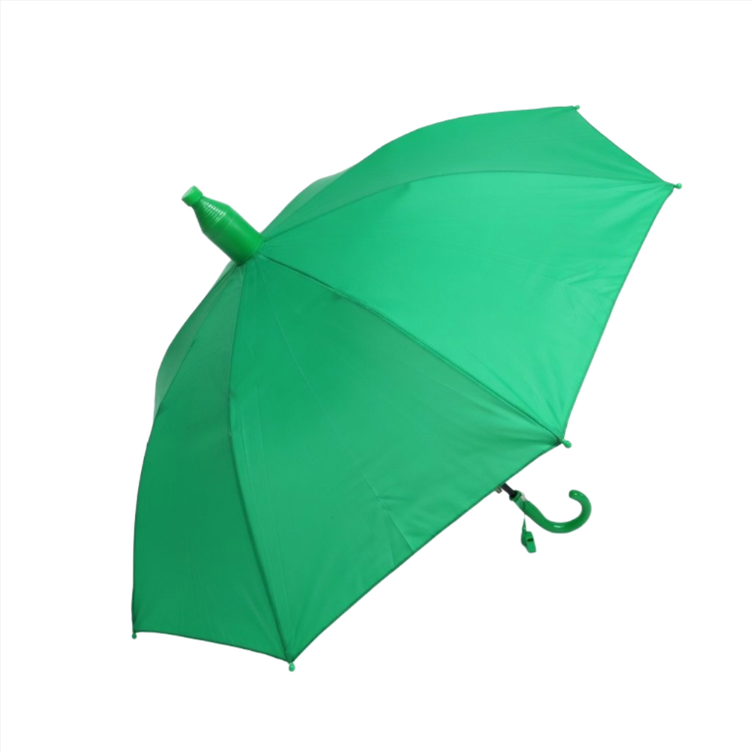 Umbrelă pentru copii M27-152, semiautomat, poliester, 85 cm, multicolor - Verde
