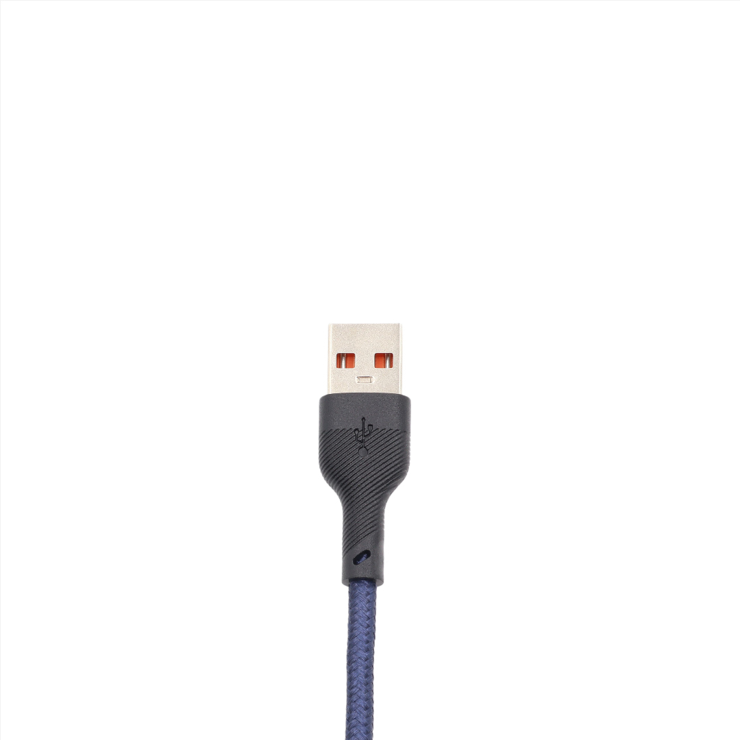 Cablu de încărcare și date Kakusiga KSC-991, 5 A, USB Type-A / USB Type-C, Fast Charging, textil împletit, 1 m - thumbs image 4