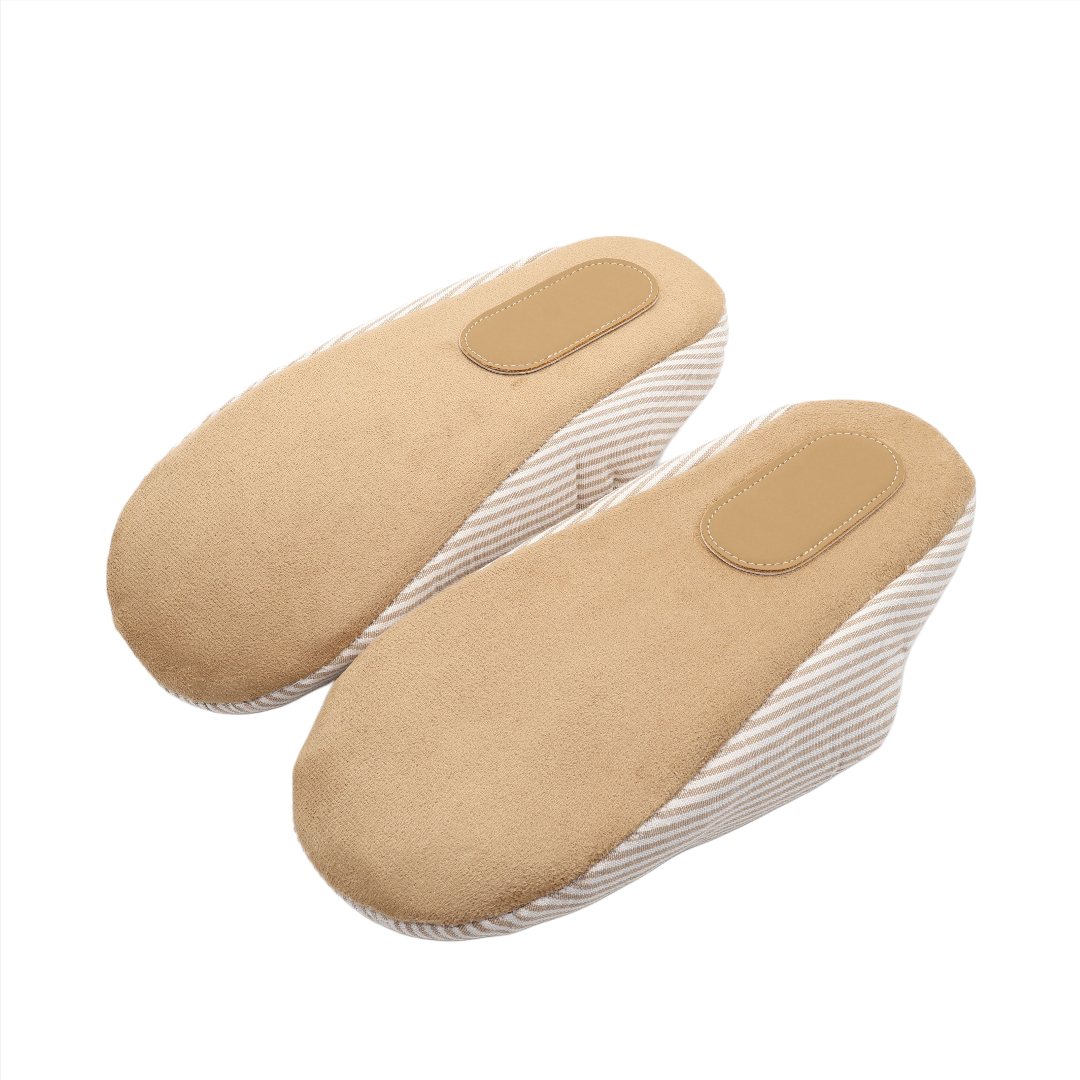 Papuci de cameră dame și bărbați M26-443, imprimeu dungi, talpa din textil, multicolor, marimea 36-37 / 44-45 - thumbs image 2