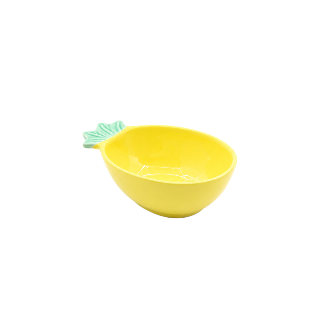 Bol "Ananas" M26-213, ceramică, galben, 13 x 9 x 4.6 cm