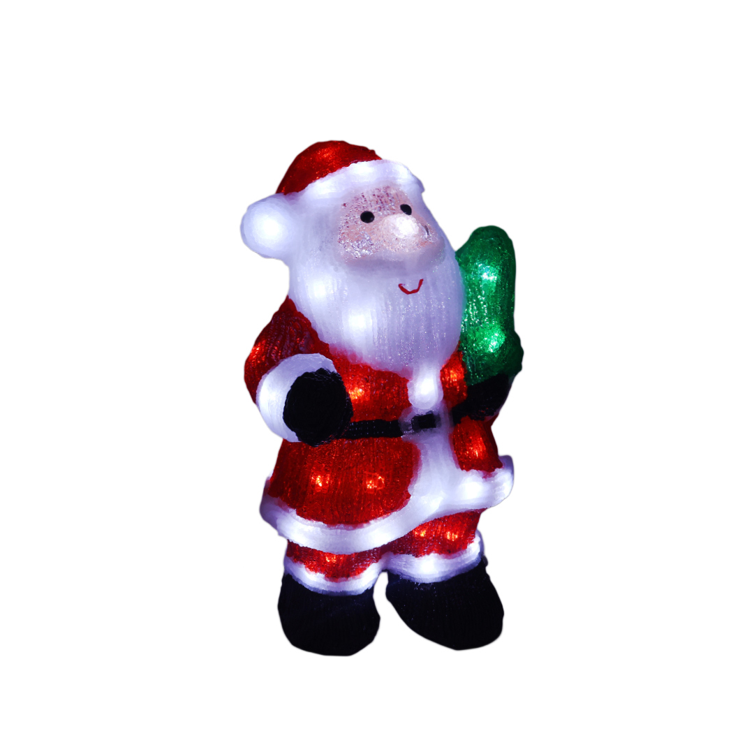 Moș Crăciun decorativ LED M21-215, 20x15x35 cm