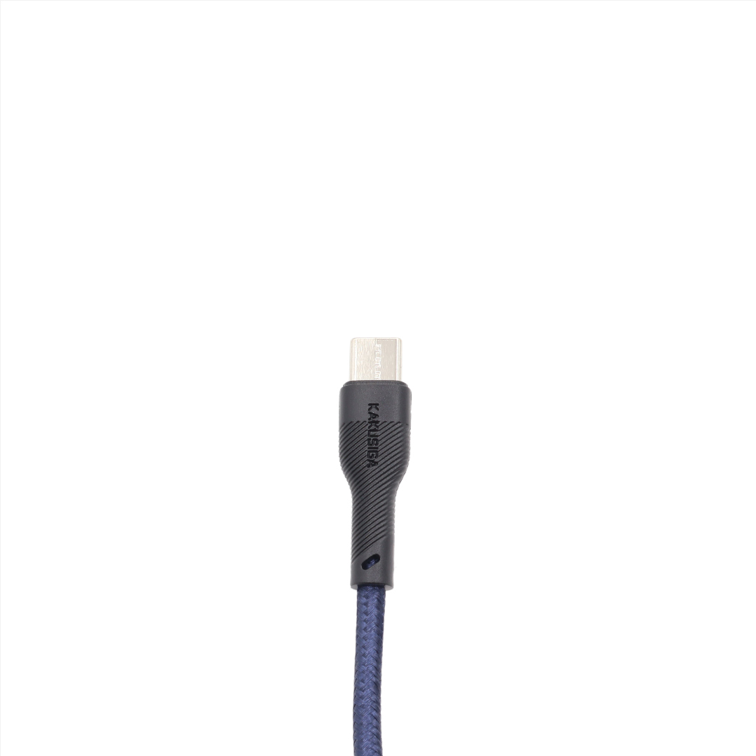 Cablu de încărcare și date Kakusiga KSC-991, 5 A, USB Type-A / USB Type-C, Fast Charging, textil împletit, 1 m - thumbs image 3