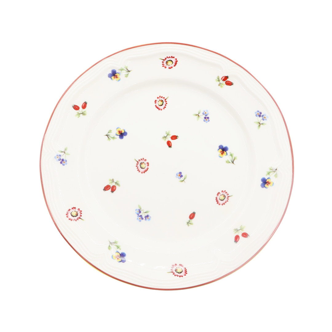 Тарелка BYFOMA M21-22, керамика, цветочный принт, 2.2x20.5 см - thumbs image 2