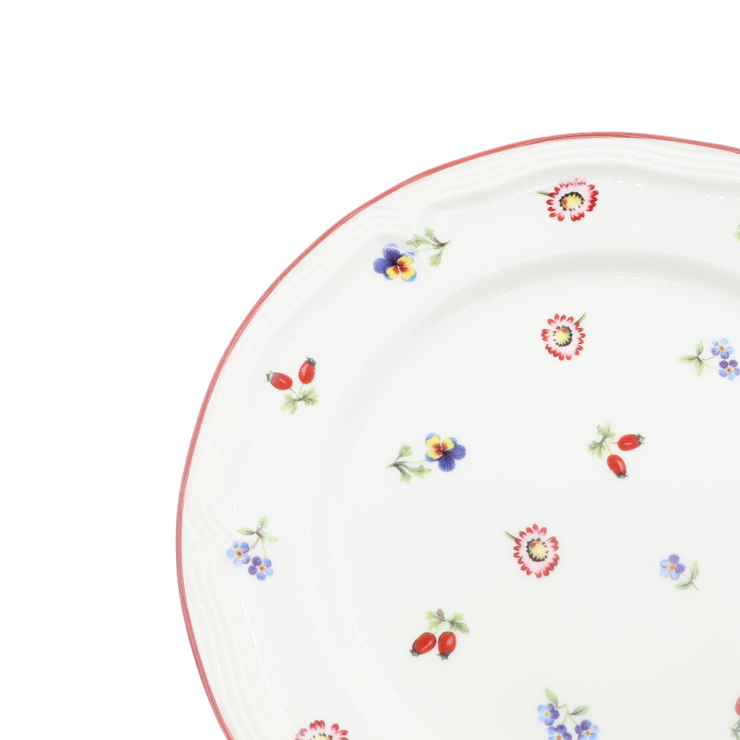 Тарелка BYFOMA M21-22, керамика, цветочный принт, 2.2x20.5 см - thumbs image 3
