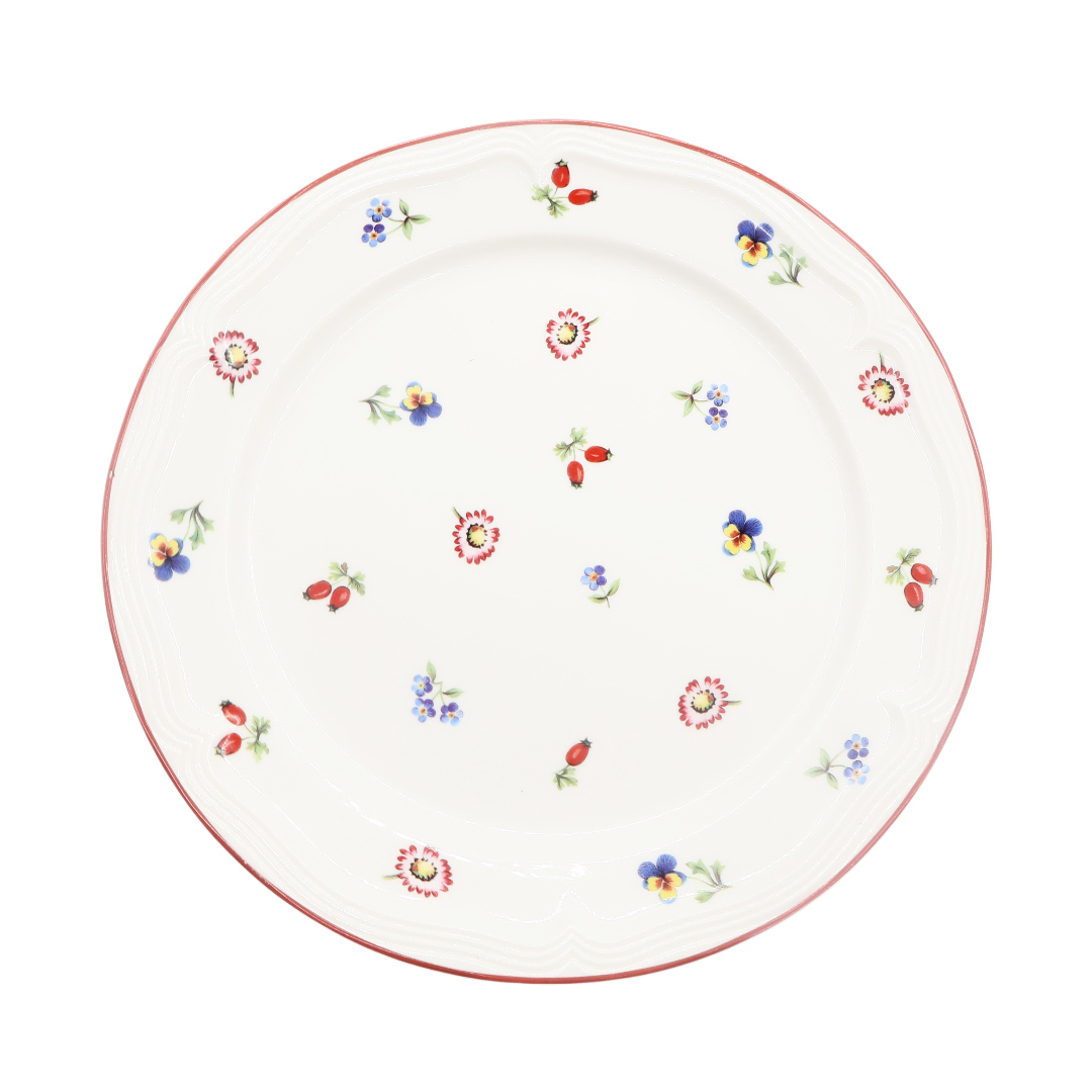 Тарелка BYFOMA M21-21, керамика, цветочный принт, 3x26.2 см - thumbs image 2
